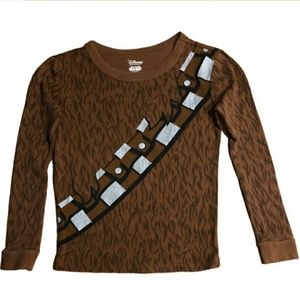 DISNEY STAR WARS Chewbacca Shirt Size 6.EUC!